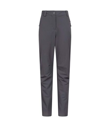 Womens/ladies Arctic Ii Stretch Fleece Lined Regular Trousers Dark Grey Mountain Warehouse