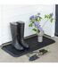Paillasson en Caoutchouc Gunnar 45x75cm Noir-3