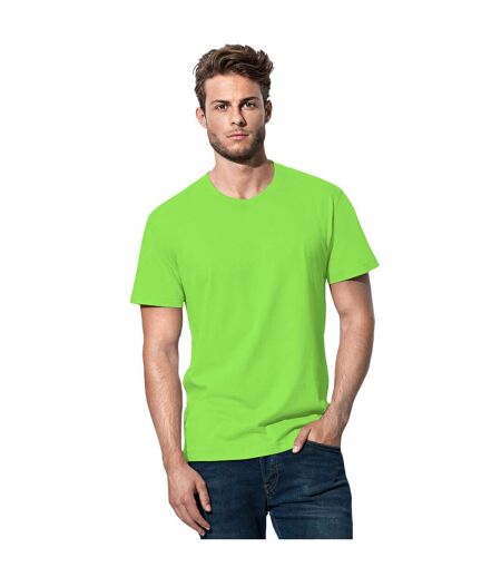 T-shirt Classique Homme Vert Clair Stedman