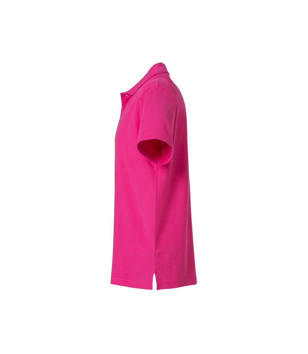 Mens Basic Polo Shirt Bright Cerise Clique-3