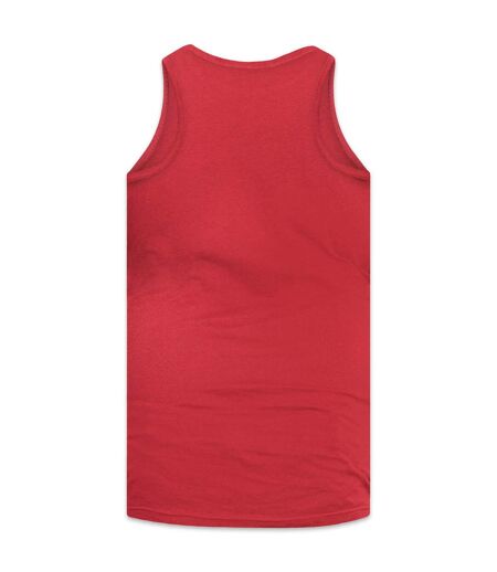 Duke Mens Fabio-2 Muscle Vest (Red) - UTDC168
