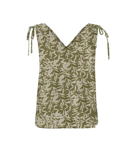 Blouse Beige/Vert Femme Only Nova Life - S