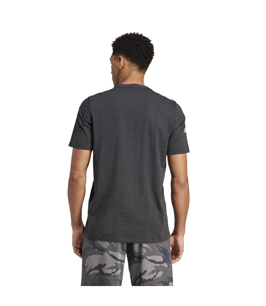 Mens Z.n.e 2024 New Zealand All Blacks T-shirt Black Melange Adidas-3