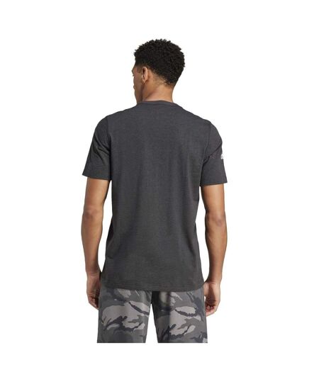 Mens Z.n.e 2024 New Zealand All Blacks T-shirt Black Melange Adidas