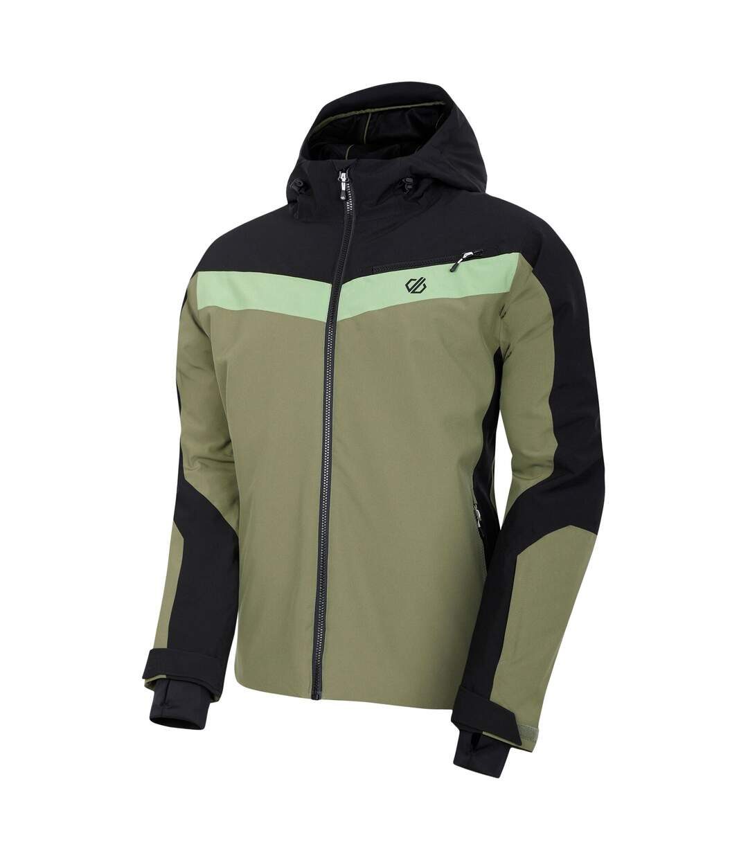 Mens Eagle Ii Ski Jacket Black Olivine Green Dare 2B-4