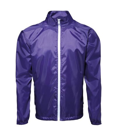 2786 - Veste de pluie légère - Homme (Bleu roi/Blanc) - UTRW2501