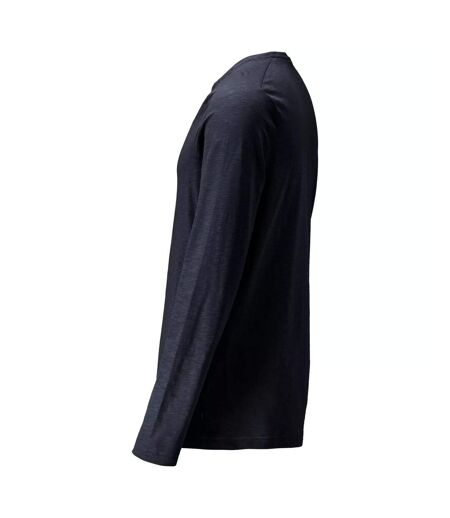 T-shirt Manches Longues Customised Homme Bleu Marine Foncé Mascot