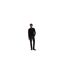 Mens Regular Raglan Long-sleeved Casual Sweater Top Black Boss-1