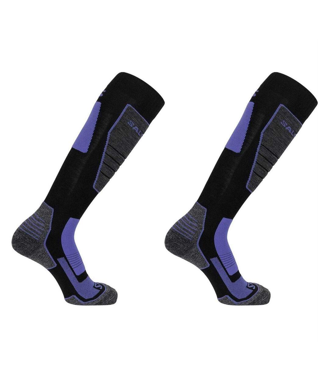Chaussettes De Ski Motif/style Logo Pro Femme Noir Salomon-3