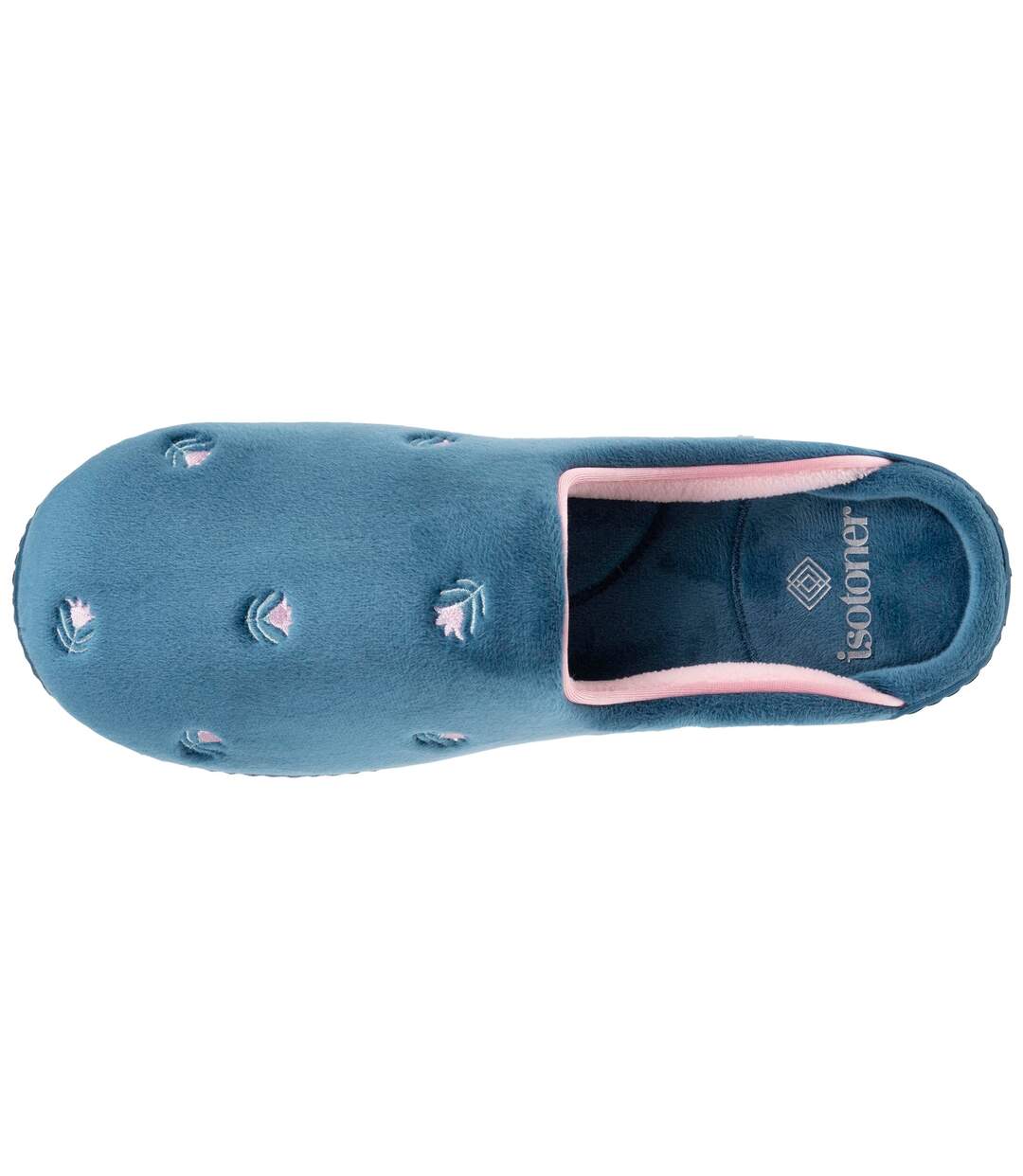 Isotoner Chaussons Mules femme ultra confortables et légers, mousse à mémoire de forme semelle ergonomique technologie everywear-3
