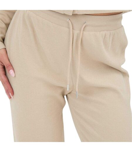 Womens/ladies Wide Leg Trousers Stone I Saw It First