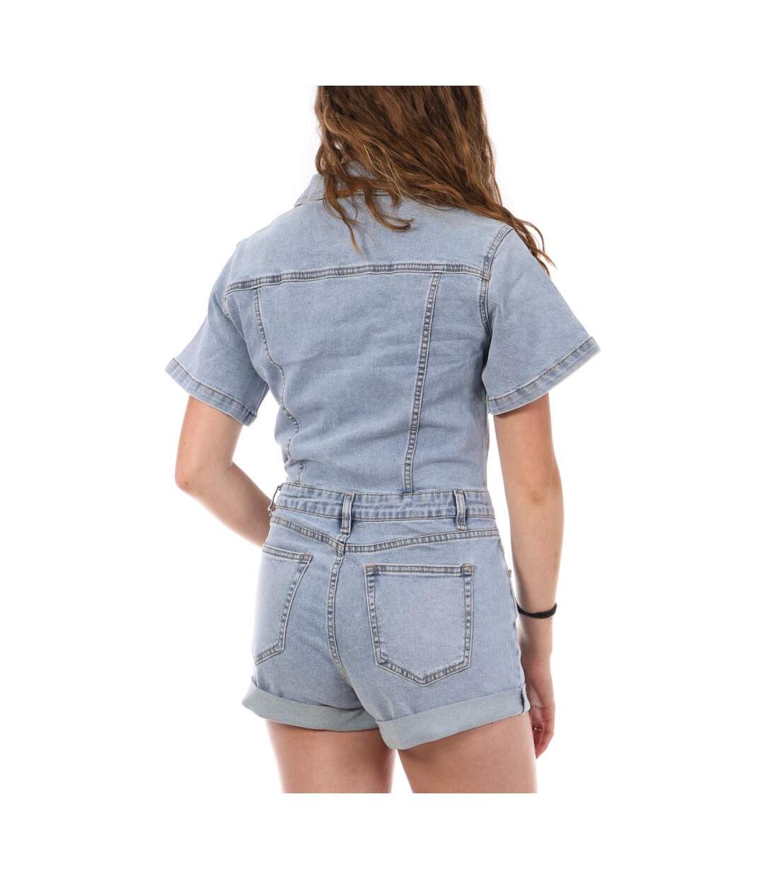 Combishort bleu clair femme monday premium - l-2