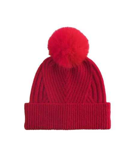 Bonnet Snow Luxe Adulte Rouge Classique Beechfield