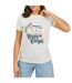 T-shirt Happy Camper Femme Gris Pâle Lemonade Brave Soul-2