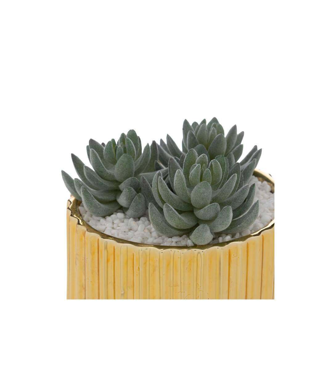 Plante Artificielle en Pot Le Collectionneur 14cm Or-2