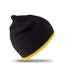 Bonnet D'hiver Unisexe Réversible Fashion Fit Noir Jaune Result-2