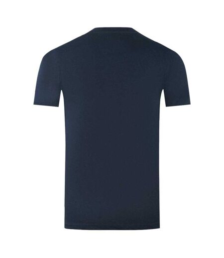 T-shirt Motif Logo London Aldis Homme Bleu Marine Aquascutum