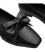 Womens/ladies Square Toe Ballet Flats Black Where´s That From-4