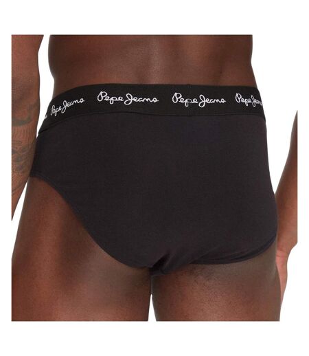 x3 slips noir homme pepe jeans pmu
