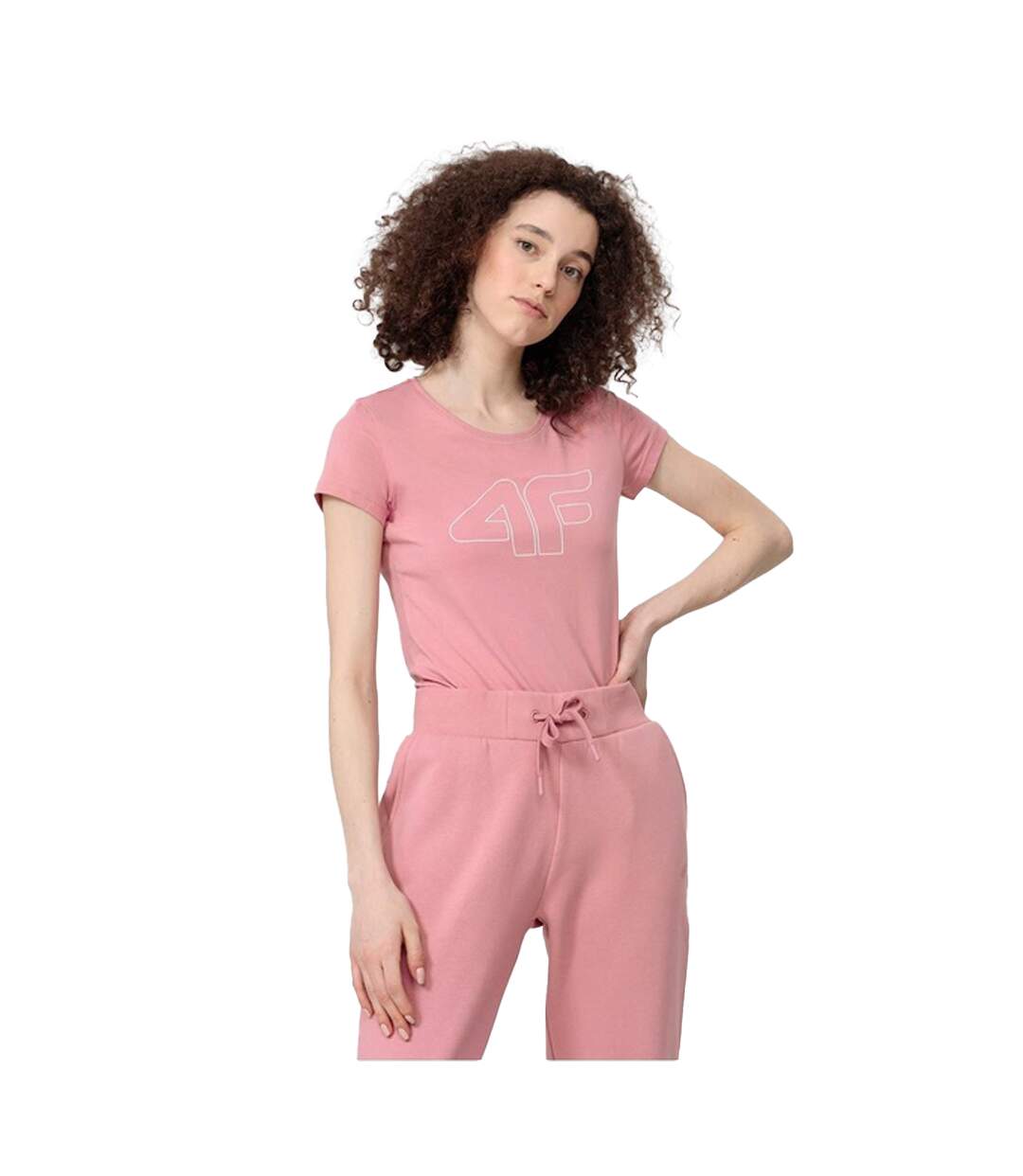 T-shirt H4z22 Femme Rose 4F-1