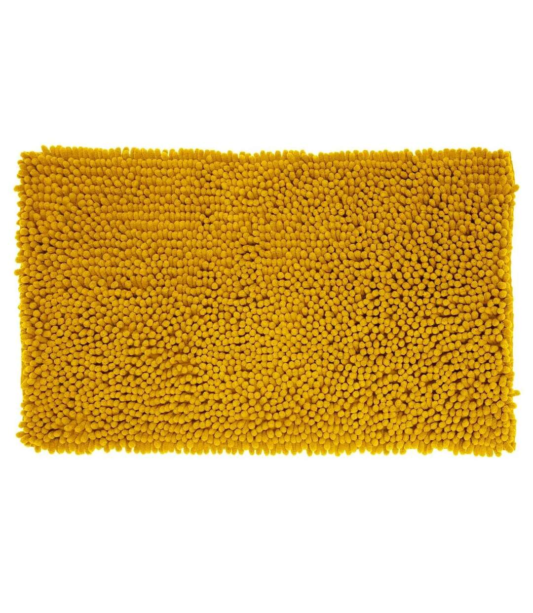 Tapis de Salle De Bain Maxi Chenille 50x80cm Jaune-1