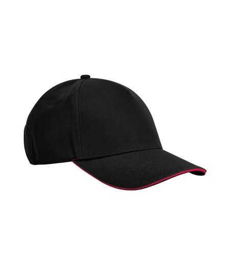 Casquette classic noir / rouge classique Beechfield