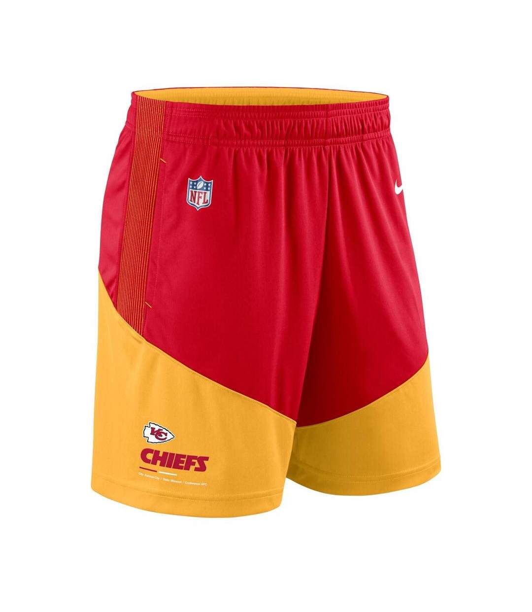 Kansas City Chiefs Short Rouge/Jaune Homme Nike NF01 - L