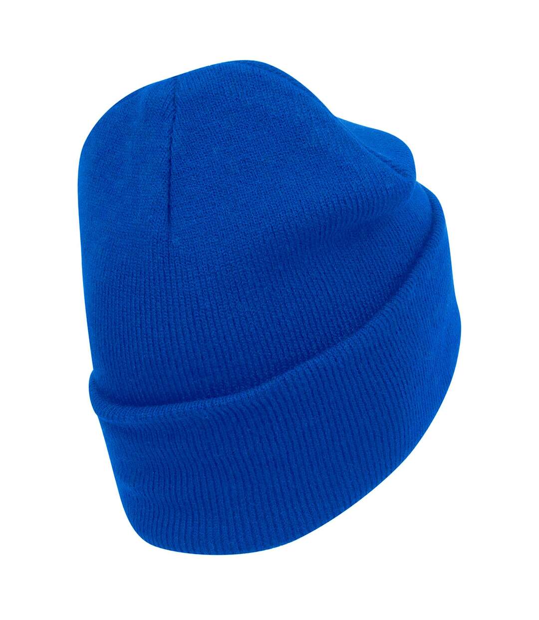Bonnet À Revers En Coton Biologique Original Bleu Roi Vif Beechfield-3