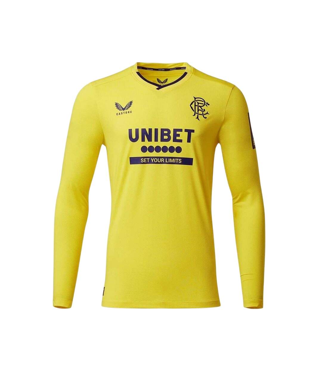 Maillot De Gardien De But Manches Longues Motif/style Rangers Fc Homme Jaune Castore-1