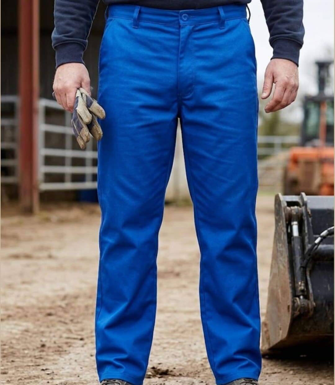 SEDETEX B1717 — Pantalon de travail bleu : confort naturel 100 % coton-1