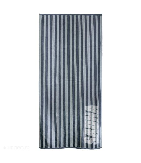 Drap de bain collection SAUNA EFFICIENCE Texte minuscule