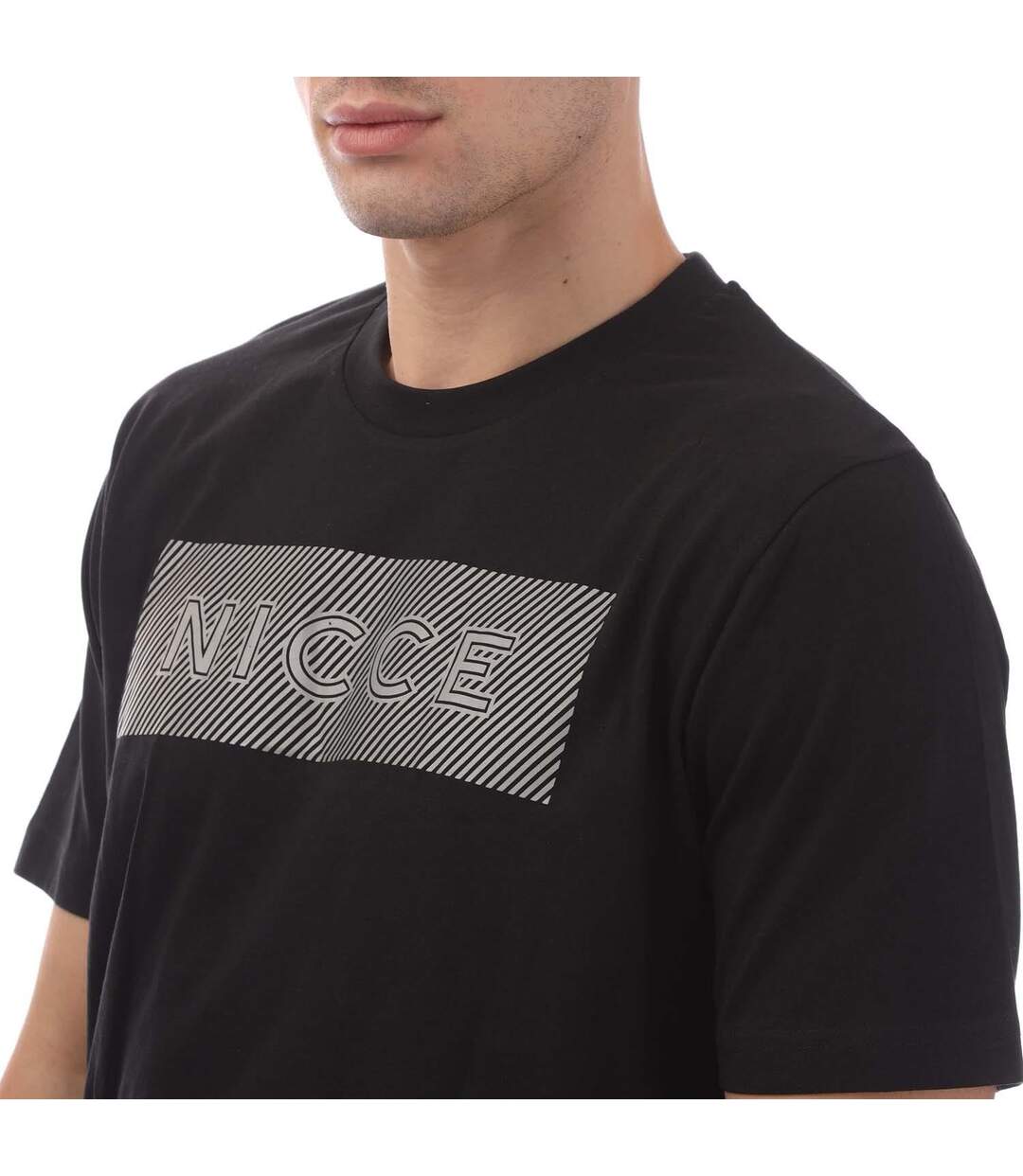 T-shirt Style Logo Alttio Homme Noir Nicce-4