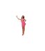 Robe Courte Motif/style Découpé Femme Rose Missy Empire-1