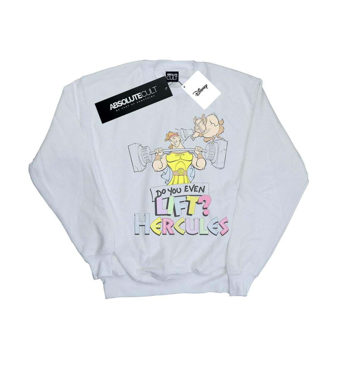 Disney - Sweat HERCULES DO YOU EVEN LIFT? - Femme (Blanc) - UTBI13424-1