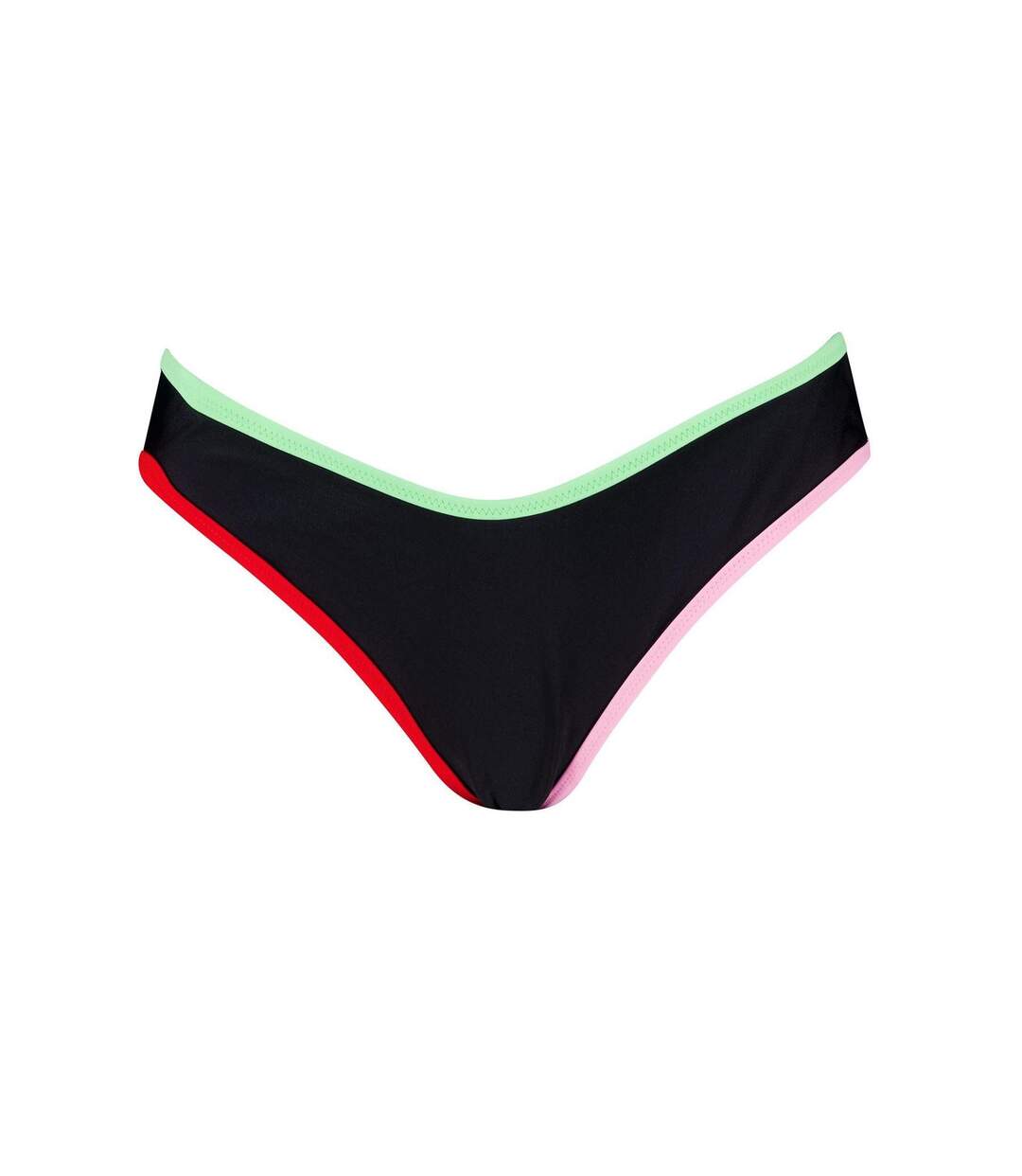 Womens/ladies Reversible Bikini Bottoms Black Puma-1