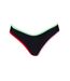 Womens/ladies Reversible Bikini Bottoms Black Puma-1