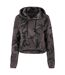 Sweat Court À Capuche Femme Camouflage Foncé Build Your Brand-1