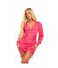 Robe Courte Femme Rose Missy Empire-2