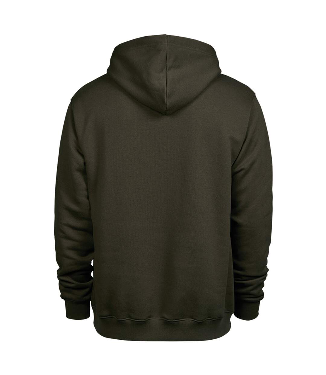 Sweat À Capuche Homme Vert Kaki Foncé Tee Jays-2