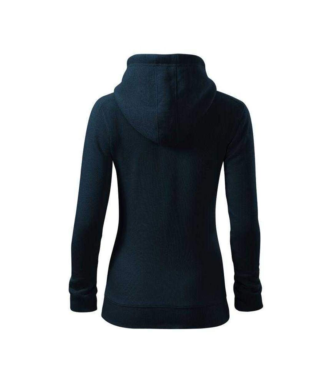 Sweat À Capuche Trendy Femme Bleu Marine Foncé Malfini-2