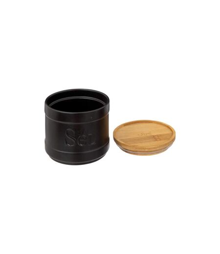Boîte à Sel Natureo 10cm Noir