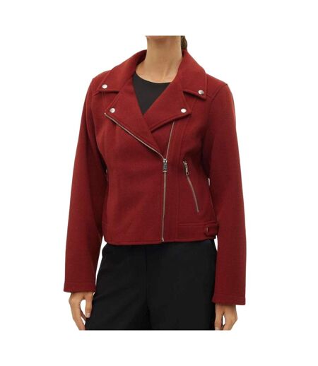 Veste Rouge Femme Vero Moda Biker - M