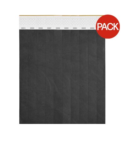 Bracelet tyvek taille unique noir MidOcean