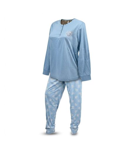 OZABI Ensemble Pyjama Long Femme Haut Manches Longues