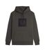 Mens Box Logo Pullover Hoodie Field Green Fred Perry-2
