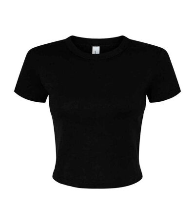 T-shirt court femme noir uni Bella + Canvas