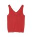 T-Shirt rouge femme vero moda pointelle-2