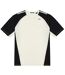 Mens Contrast Shoulders T-shirt White No Fear-2