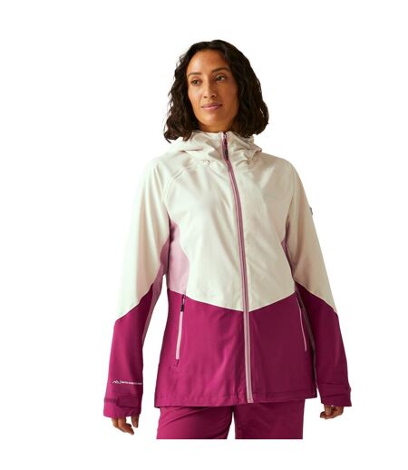 Veste Imperméable Raddick Femme Vanille Clair Bordeaux Lilas Regatta