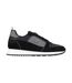 Mens Leather Low Cut Trainers Black Loyalti-1